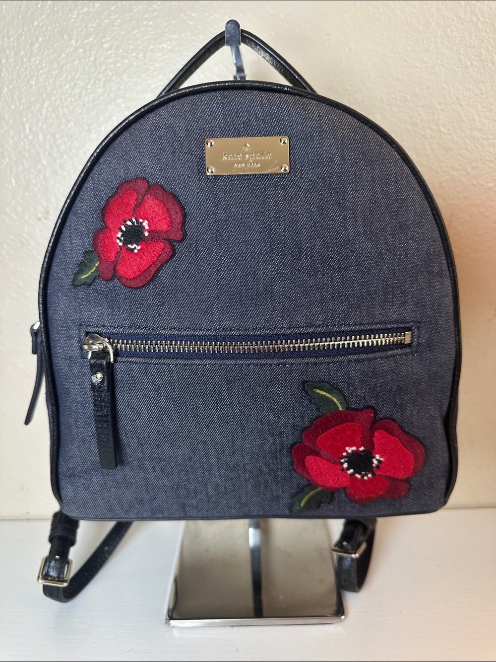 kate spade New York Grove Street Denim Poppy Sammi Backpack